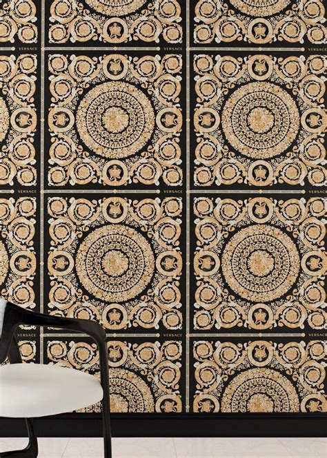 versace black greek key wallpaper 935234